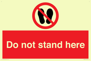 Do not stand here